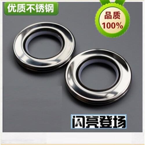 Stainless Steel Curtain Grommet, Inner Diameter Metal Curtain Rings Eyelets 1-9/16"(40mm) Roman Ring Grommet Curtains Stainless