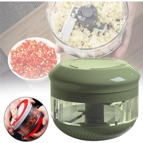 Mini Garlic Masher Sturdy Press Garlic Twister Milkshake Maker Fruit Vegetable Cutter Chili Meat Food Chopper For Kitchen Tool