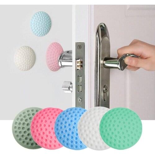 Soft Rubber Pad To Protect The Wall Self Adhesive Door Stopper Golf Modelling Door Fender Stickers(White/Blue/Pink/Green/Purple)
