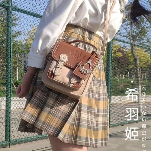 Original JK Uniform Crossbody Bags For Women Shoulder Bag Schoolbag Travel HandbagsTotes Casual Mobile Phone Bag Wallet Purse
