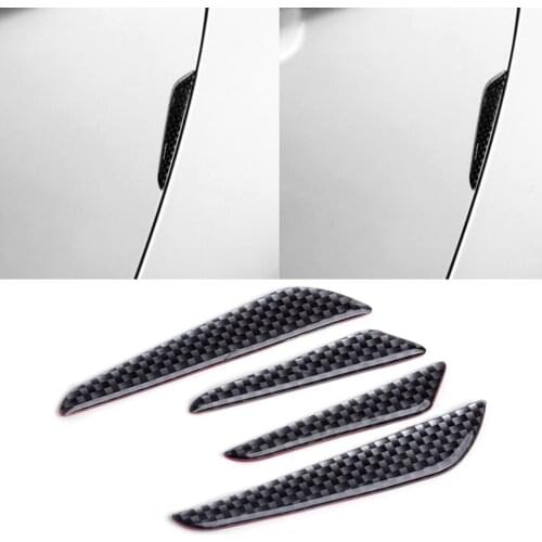 DWCX Epoxy 4pcs Anti Collision Bumper Door Crash Protector Bar Anti-rub Strips for VW Audi Toyota Mercedes Ford Honda Kia Mazda