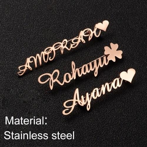 Qi Qi Wu Brooches Letter On Clothes