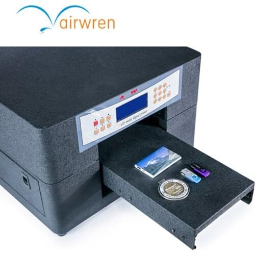 Beautiful appearance A4 size uv wood printing machine flatbed printer AR-LED Mini6