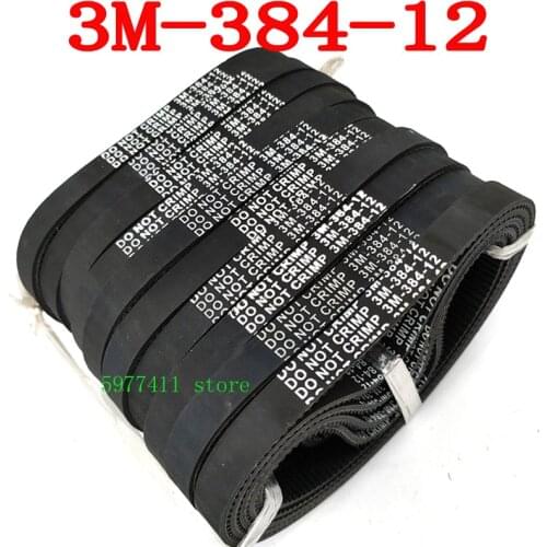 Rubber toothed drive belt HTD 384-3m-12 ESCOOTER electric scooter 384mm long belt