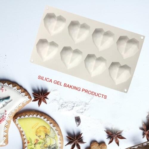 3D Silicone Non-stick Mold Baking Pan Jelly Candy Fondant Chocolate Mold DIY Cake Mold Fondant Decoration Cake Love Heart Shape