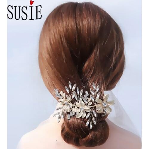 LOVE SUSIE Women Headbrand Flash Rhinestone Crystal Jewelery Hair Accessories Wedding Party Hairwear Fashion Headdress Hairbrand