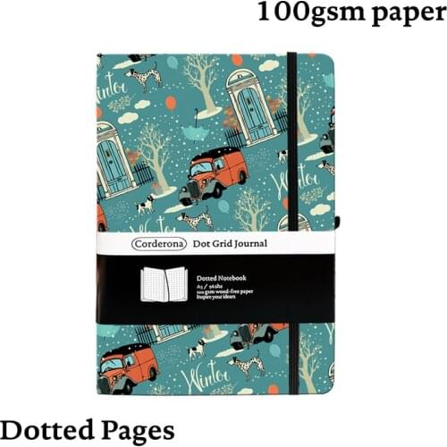 Seasons A5 Dotted Notebook Dot Grid Journal Hard Cover 100gsm Travel Planner Diary
