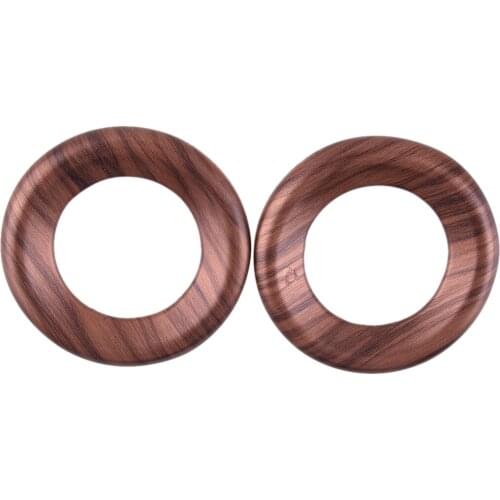 1 Pair Car Front A-Pillar Horn Speaker Sound Decoration Ring Cover Trim Peach Wood Grain Fit For Honda CRV 2017 2018 2019 2020