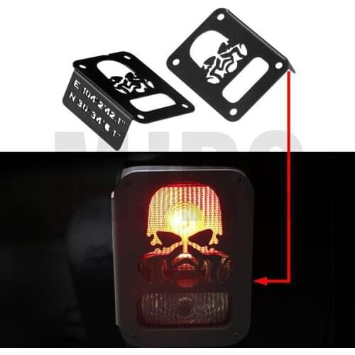 2 pieces of RC taillights LED shades for 1:10 simulation JEEP Wrangler climber 90046 90047 AXIAL SCX10 II