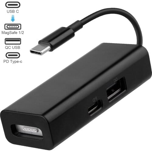 3 in 1 USB-C Adapter Type-C to 1/2 Converter Adapter for Notebooks Laptops Smartphones