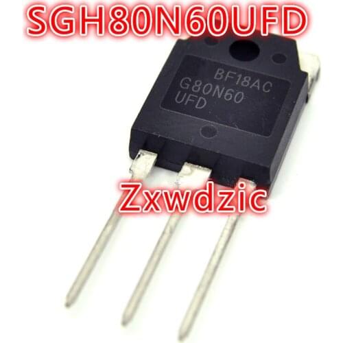5Pcs SGH80N60UFD TO-3P SGH80N60 TO-247 G80N60 80N60 G80N60UFD