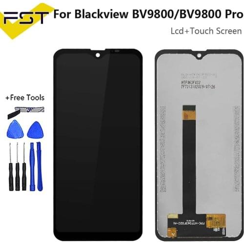 6.3''For Blackview BV9800 LCD Display and Touch Screen Digitizer Assembly BV9800 Pro Screen Replacement Parts lcd with frame