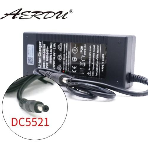 AERDU 48V 2A 13S 54.6V 18650 Lithium-ion battery pack charger 5.5*2.1mm Universal AC DC Power Supply Adapter EU/US/AU/UK Plug