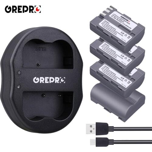 EN-EL3E Battery and Dual Charger for Nikon EN EL3E D50 D70 D70s D80 D90 D100 D200 D300 D300s D700 Digital SLR Camera