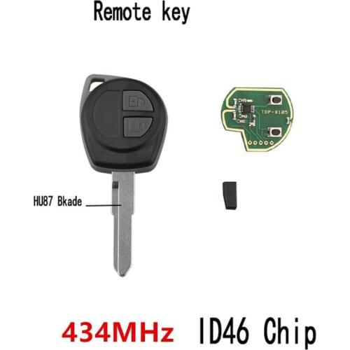 Car Remote Key Fit for SUZUKI SWIFT SX4 ALTO VITARA IGNIS JIMNY Splash 434MHz ID46 Chip