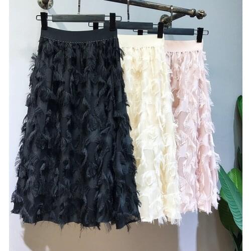 Женские юбки с высокой талией BONJEAN China At AliExpress