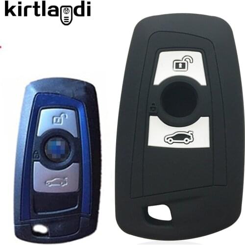 Silicone Key Holder Case for BMW X3 F25 for BMW F10 F30 F20 F80 Serie 1 3 5 7 X4 F26 CAS4 Remote Key Cover Car Keychain Shell