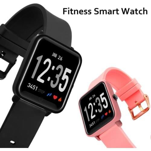 Fitness Tracker Smart Bracelet Bluetooth Smart Watch Heart Rate Monitor Stopwatch Activity Tracker Calorie Pedometer Watch Black