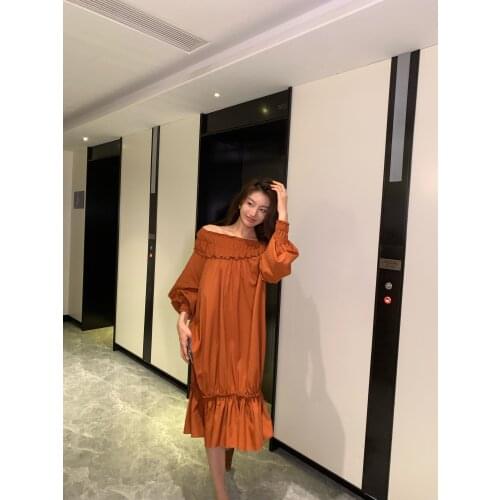 Garbociaga A slouchy Wind-ruffled Dress