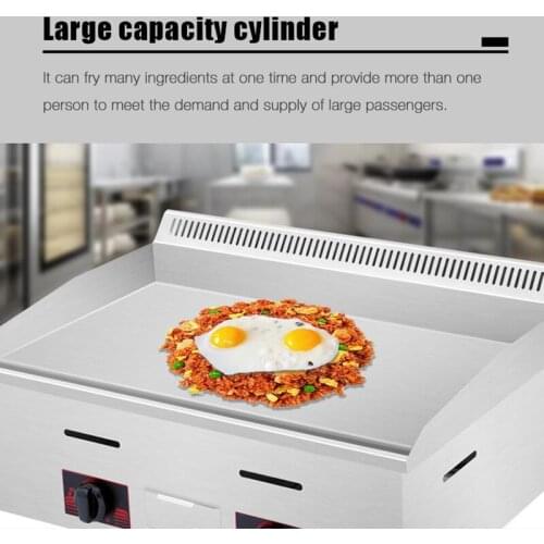 Stainless Steel Gas Griddle Countertop Hot Plate Commercial BBQ Grill Kitchen Cooking Accessory MY-PL718