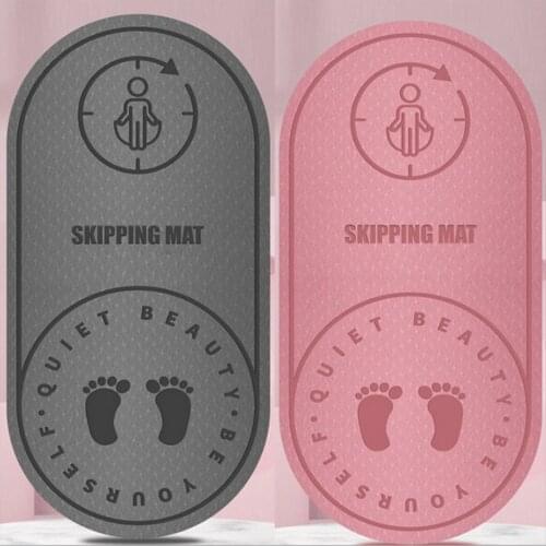 Jump Rope Mat Indoor Gym Exercise Accessories Durable Knees Protection Impact Exercise Mat with Non-Slip Texture High Density