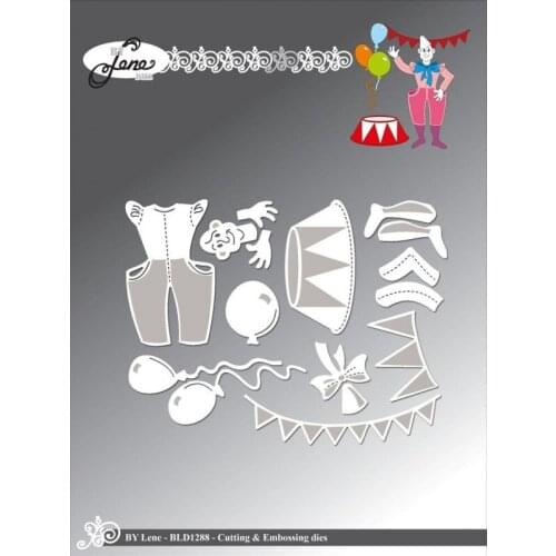 AliliArts Metal Cutting Dies Clown 2 diy Scrapbooking Photo Album Decorative Embossing PaperCard Crafts Die 2020