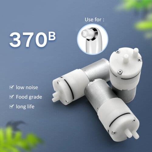 370B Mini Air Pump (3.7V/5V/6V)=(2.2/3/3.5LPM) Electric Micro Vacuum Booster Motor For Beauty Instrument Medical Treatment