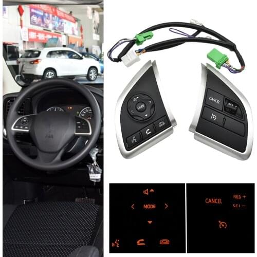 Multifunction Steering Wheel Switch For Mitsubishi Outlander 2013 2014 2015 Audio Volume Bluetooth Cruise Control Button
