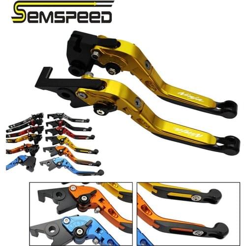 Motorcycle CNC Foladble Extendable Brake Clutch Levers Handlebar Hand Grip Ends For Kawasaki NINJA 650R/ER-6F/ER-6N 2009-2016