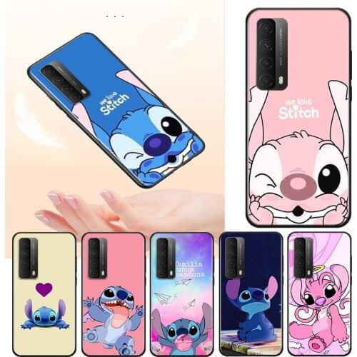Disney Cute Lilo Stitch For Huawei Y9S Y9A Y9 Y8P Y8S Y7P Y7A Y7 Y6S Y6 Y5 P PRO Lite Prime 2020 2019 Soft Phone Case