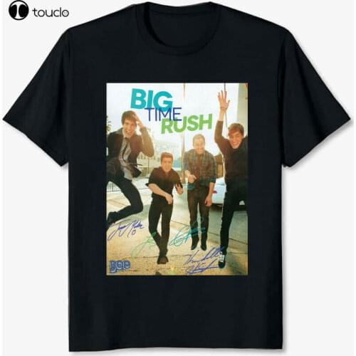 New Big Time Rush Pop Music Boy Band Signature T Shirt Unisex Black Size S-5XL Cotton Tee Shirt