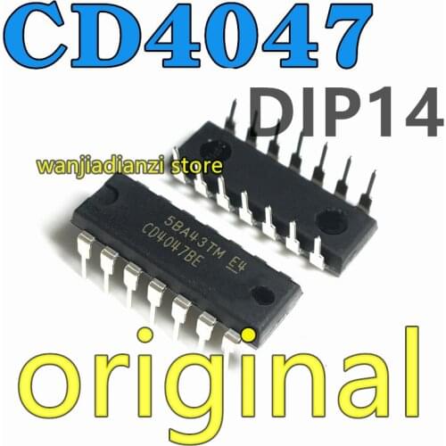 New and original CD4047 CD4047BE Logic - MVB DIP14 Logic - MVB chip IC into 14 feet of manifold blocks