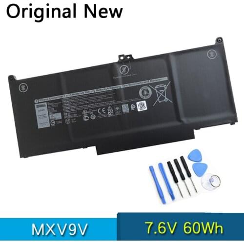 NEW Original MXV9V Laptop Battery For DELL Latitude 13 5300 2-in-1 7300 Latitude 14 7400 7.6V 60Wh