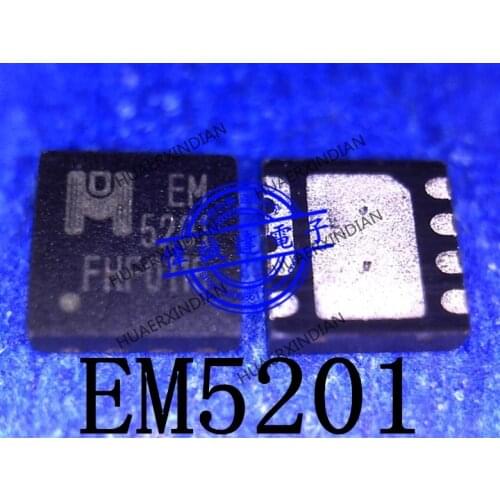 1Pieces New Original EM5201V EM5201 EM 5201 QFN8 In Stock Real Picture