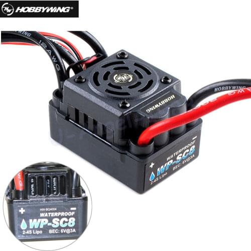 Original Hobbywing Speed Controller Hobbywing EZRUN Waterproof WP SC8 120A Brushless ESC