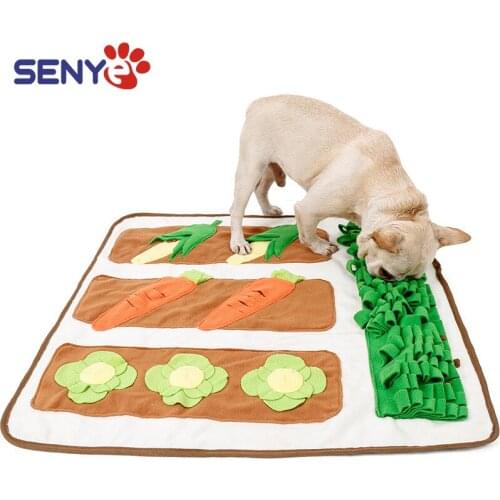 Vegetable Field Pet Smelling Pad To Relieve Boredom Toy Blanket Hiding Food Consume Energy Slow Food Training Sniffing Pad