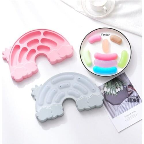 Rainbow Carrot Shape Sausage Silicone Mold DIY Ham Hot Dog Baby Food Sausage Maker Mould Home Kitchen Gadgets Cake Baking Tools