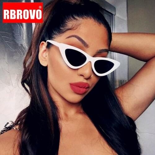 RBROVO Cat Eye Shade For Women Fashion Sunglasses Brand Woman Vintage Retro Triangular Glasses Oculos Feminino Sunglasses Sexy