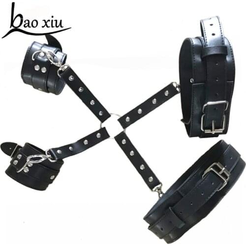 New Fashion Women Men Harness Leather Belt Bondage Sexy Gothic Punk Corset Leather Metal Buckle Leg garters Female belt Straps
