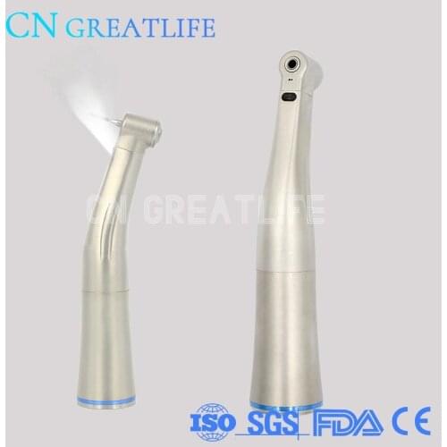 Dental Air Turbine 1:1 Fiber Optic Low Speed Handpiece Led Contra Angle Handpiece Contra Angle Handpiece