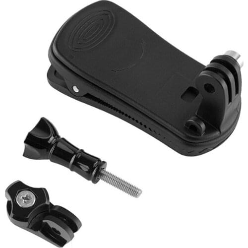 Universal rotatable Sport Camera Fixing Bracket Mount Rotary Backpack Clip for Gopro Hero8/7/6/Osmo Action Camera Accessories