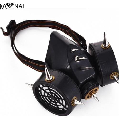 Steampunk Industrial Revolution Cosplay Vintage Mask Costumes Party Rivet Spikes Masks Clock Gear Punk Accessories