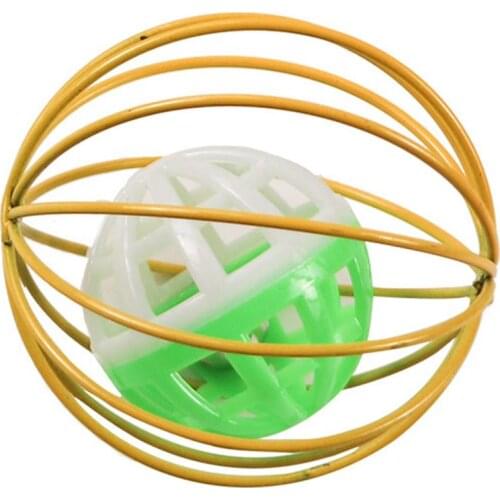 1pc Training Toy Cat Interactive Toys Pet Supplies Cat Favors Random Color 1pc Cat Ball Toy Hollow Out Cage Gatos