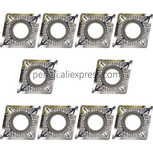 10pcs Indexable Carbide Turning Inserts CCGT 432 Lathe Tool Inserts CCGT120408-AK H01 Suitable for Processing Aluminum Alloy