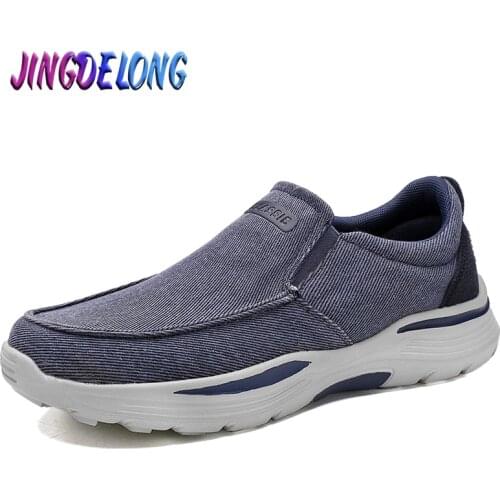 2020 Mens Casual Shoes Comfortable Breathable Mens Loafers Autumn Fashion Mens Canvas Shoes Platform Shoes Vintage Men Shoes