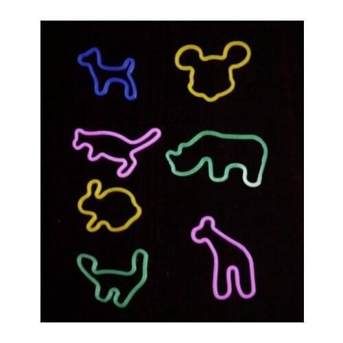 24pcs/lot Luminus Rubber Bend in Animal Shape Magic Tricks Funny Close Up Magia Mentalism Gimmick Props Toys for Childrren