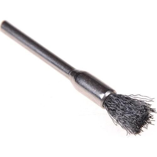 4pcs 5mm Steel Wire Brushes Polishing Wheel Brush For Tools Mini Brushed Burr Welding Metal Surface Pretreatment,Grinding