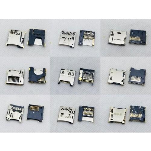 8/9/10PIN PC Computer Laptop Panel Tablet ALPS MOLEX Child Toy Push-push Type GPS Micro TF SD Card Socket Slot Tray Holder Adapt