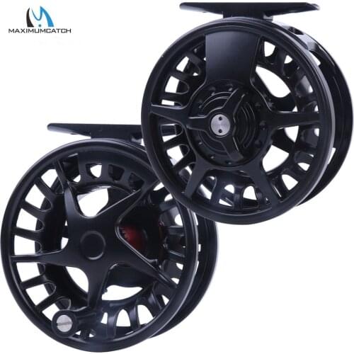 Maximumcatch DX 5/6/7/8WT Aluminum Fly Reel Right and Left-handed Fly Fishing Reel Black Color Fishing Reel