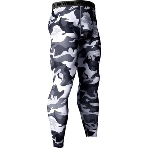 Brand camouflage compression pants mens sportswear jogging pants mens sports leggings training pants gym mens running trouser